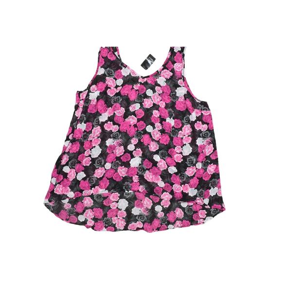 NEW Torrid Size 4 Plus Multicolor Polyester Tank MLT Floral Hilo Tank - Picture 1 of 8
